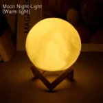 Moon Night Light LED – 3D Galaxy Moon Lamp for Kids Bedroom & Gift Decor - Image 5