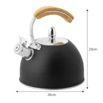 Stove Top Whistling Kettle 3L Stainless Steel - Image 5