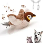 Flying Bird Cat Toy - Rechargeable Plush Flapping & Chirping Pet Toy - Image 5