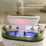 Raindrop Air Humidifier with Colorful Light, White Noise & Essential Oil Diffuser - Image 4