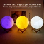 Moon Night Light LED – 3D Galaxy Moon Lamp for Kids Bedroom & Gift Decor - Image 2