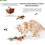 Flying Bird Cat Toy - Rechargeable Plush Flapping & Chirping Pet Toy - Image 3