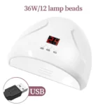 36W UV LED Nail Lamp – Fast Gel Nail Dryer with USB & Sensor - Image 7