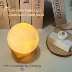 Moon Night Light LED – 3D Galaxy Moon Lamp for Kids Bedroom & Gift Decor - Image 9