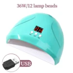 36W UV LED Nail Lamp – Fast Gel Nail Dryer with USB & Sensor - Image 9