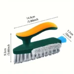4 in 1 Gap Cleaning Brush with Squeegee for Corners & Glass - Image 3