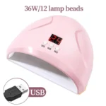 36W UV LED Nail Lamp – Fast Gel Nail Dryer with USB & Sensor - Image 6