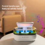 Raindrop Air Humidifier with Colorful Light, White Noise & Essential Oil Diffuser - Image 5