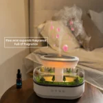 Raindrop Air Humidifier with Colorful Light, White Noise & Essential Oil Diffuser - Image 6