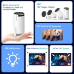 MAGCUBIC HY300 PRO Projector 8K Android WiFi6 - Image 3