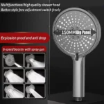 High Pressure Shower Head 4 Modes 15CM Panel - Image 13