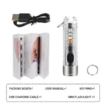 Rechargeable Mini Keychain Flashlight with Multi Modes - Image 9