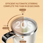 Electric Self Mixing Coffee Mug USB Rechargeable - Image 3