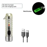 Rechargeable Mini Keychain Flashlight with Multi Modes - Image 7