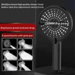 High Pressure Shower Head 4 Modes 15CM Panel - Image 12