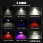 Rechargeable Mini Keychain Flashlight with Multi Modes - Image 2