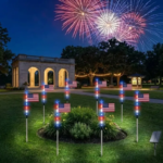 American Flag Solar Lights – 4th of July Decor - Image 5