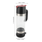 Honey Dispenser 350Ml Clear Glass Syrup Dispenser with Handle Prevent Dripping Honey Container for Coffee Shops Restaurants Home - Image 7