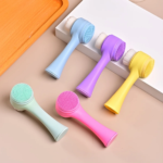 Dual-Sided & Soft Bristle Facial Cleansing Brush - Deep Pore Exfoliating Face Scrubber for Skincare, Face Wash, Double Side - Image 6
