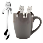 Stainless Steel Coffee Spoon Lovely Cute Cat Shape Teaspoon Dessert Snack Scoop Ice Cream Mini Spoons Tableware Kitchen Tools - Image 2