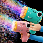 40 Hole Dinosaur Bubble Handheld Bubble Machine, Electric Bubble Gun, Outdoor Wedding Party Toy(Without Bubble Water) - Image 2