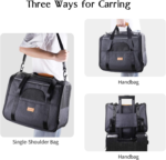 Portable Soft-Sided Cat and Small Dog Carrier, Airline Approved Travel Bag with Shoulder Strap, Removable Mat, and Pet Bowl - Image 4