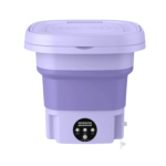 Foldable Mini Washing Machine - 3 Modes Portable Washer with Drain Basket for Underwear, Socks & Baby Clothes - Image 8