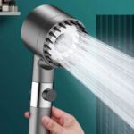 High Pressurized Filter Shower Head 3-Mode Adjustable Spray with Massage Brush Rain Faucet Bathroom Accessories - Image 2