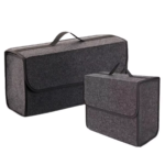 1PC Dark Gray Car Felt Storage Box Car Storage Bag Enlarged and Thickened Soft Felt Storage Box Household Storage Box - Image 5