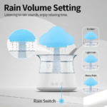 Relax Cloud Rain Diffuser Humidifier Raindrop Aromatherapy Machine Ultrasonic Atomization Humidification Colorful Lamp - Image 5
