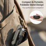 Invisible Holder Charger Cable with Stand, Super Fast Charging 2-In-1 Fast Charging Cord & Phone Stand for Gaming, Office, Car Travel, Compatible with Type-C Charging Cable Black - Image 4