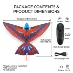 EFFUN RC Flying Bird Remote Control Aircraft for Kids, 2.4Ghz, Real Flapping Wings, Crash Resistant, Bionic Flight, Outdoor Kids Stuff, Gifts, Drone, RC Flying Toys,Toys for Boys ο»Ώ Durable - Image 5