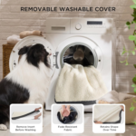 XL Dog Beds Large Sized Dog -Comfy Flat Extra Large Pet Beds with Removable Washable Cover, Orthopedic Egg Crate Foam Mat, Suitable for Pet up to 100 Lbs - Image 6