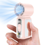F711 Mini Portable Handheld Ice Fan High Speed 15000 RPM Turbo Fan 199 Adjustable Levels with Ice Cooling Mode Personal Fan for Summer Travel Outdoor Activities - Image 2