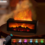 Air Humidifier Essential Oils Humidifiers Home Aroma Humidifier Flame Automatic Fragrance Diffuser with LED Light Remote Control - Image 2