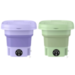 Foldable Mini Washing Machine - 3 Modes Portable Washer with Drain Basket for Underwear, Socks & Baby Clothes - Image 5