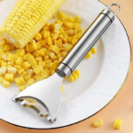 Corn Stripper Stainless Steel Manual Corn Planer Cob Stripper Reusable Corn Peeler Thresher Kitchen Fruit Vegetable Gadget Tool - Image 4