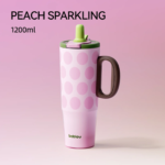 Dual-Drink Ceramic Tumbler 40 Oz |6-Hr Hot &24-Hrcold Insulated, Straw Lid, Handle for Women Daily&Office,Dual-Drink Lid (Straw + Direct Sip) - Image 11