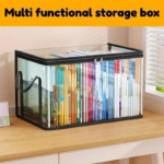 【Free Shipping 】Large Clear Thick Plastic Storage Box with Hinged Lid, Heavy-Duty Durable High Capacity Organizer, Perfect for Home, Camping, Travel, Attic and Moving - Image 4
