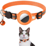 Cat Airtag Holder Collar Breakaway Reflective Strips Adjustable Kitten Collar Waterproof Cat Bell Collar Pet Air Tag Case - Image 8