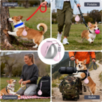 Portable Dog Water Bottle 10Oz Stainless Steel Travel Dog Water Dispenser with Bowl No-Spill Puppy Water Bottle for Walking Hiking Small Dog Water Bottle - Image 4