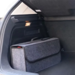 1PC Dark Gray Car Felt Storage Box Car Storage Bag Enlarged and Thickened Soft Felt Storage Box Household Storage Box - Image 2
