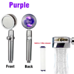 360 Degrees Rotation Turbo Fan Shower Head High Pressure Water Saving Spray Adjustable Showerhead Filters Bathroom Accessories - Image 12