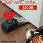 Mini Wireless Alarm Door Stop Alarm 120Db Great for Home Wedge Shaped Stopper Alert Security System Block Blocking System - Image 2
