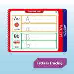 Reusable Learn-To-Write Workbook – Spiral-Bound Preschool Pen Control Tracing Book with Marker & Eraser, Reusable Letter & Number Practice for Kids Ages 3-6, 38 Pages of Lines, Shapes, Letters & Numbers - Image 7