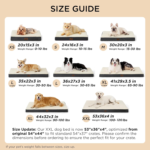 XL Dog Beds Large Sized Dog -Comfy Flat Extra Large Pet Beds with Removable Washable Cover, Orthopedic Egg Crate Foam Mat, Suitable for Pet up to 100 Lbs - Image 7