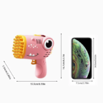40 Hole Dinosaur Bubble Handheld Bubble Machine, Electric Bubble Gun, Outdoor Wedding Party Toy(Without Bubble Water) - Image 3
