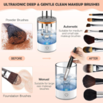 Makeup Brush Cleaner Machine,Electric USB Reusable Make up Brush Cleaner and Dryer with a Makeup Sponge Set for All Size,Gift for Women Friend - Image 5