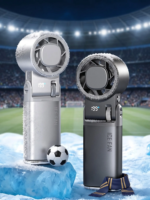2026 New Upgrade 5-In-1 Ice Fan: Portable Handheld Turbo Fan (0-199 Gear), Battery Operated, Cooling Fan for Summer Football Festivals, Stadium Cheering, Travel & Outdoor Sports. - Image 2
