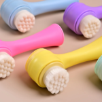 Dual-Sided & Soft Bristle Facial Cleansing Brush - Deep Pore Exfoliating Face Scrubber for Skincare, Face Wash, Double Side - Image 7